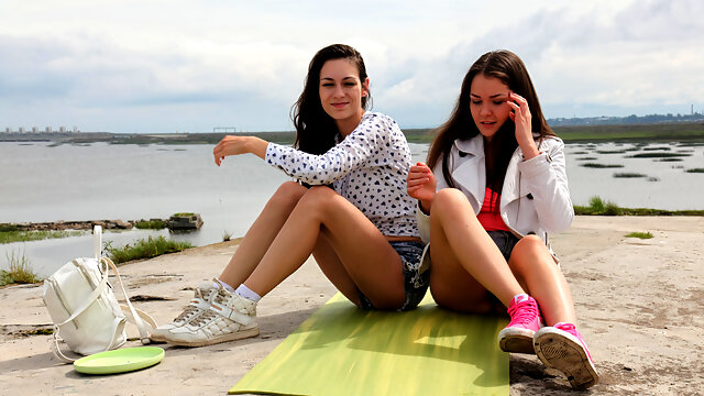 Extérieur, Plage, Lesbiennes, Rasage