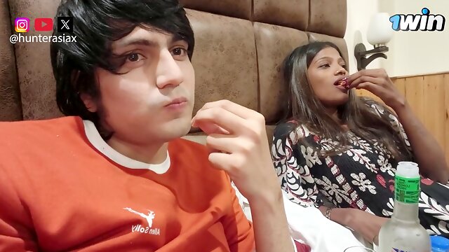 Jealous boyfriend Hunter Asia cant handle his stunning black girlfriends beauty