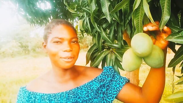 Am loving myself under my mango tree