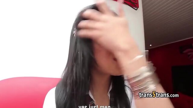 Flat Bosom Latina Tgirl