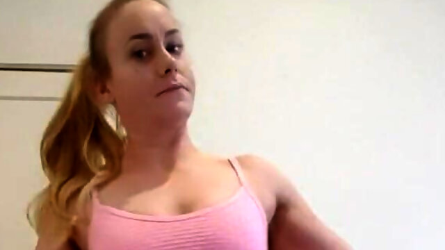 Muscle Girl, Muscle Flexing and Measuring