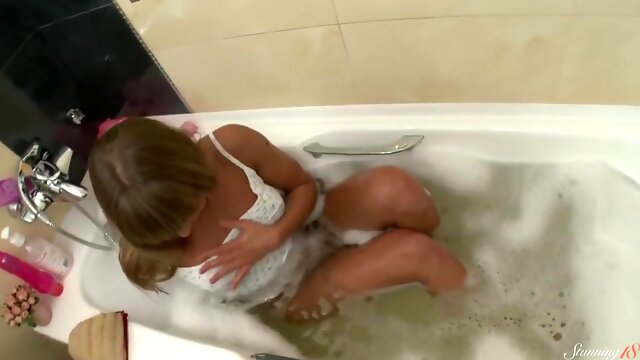 Eager Teen 18+ Becky Massages Her Pussy Like A True Slut!