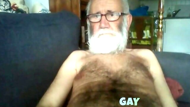 Grandpa Stroking on Webcam 2