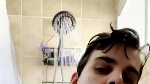 Twunk Showering, Soaping Up Pecs, Ass, Calling You Homo