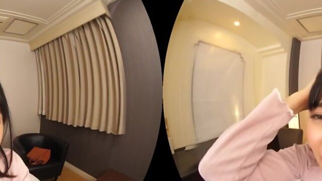 Wonderful asian MILF seductress hot VR video