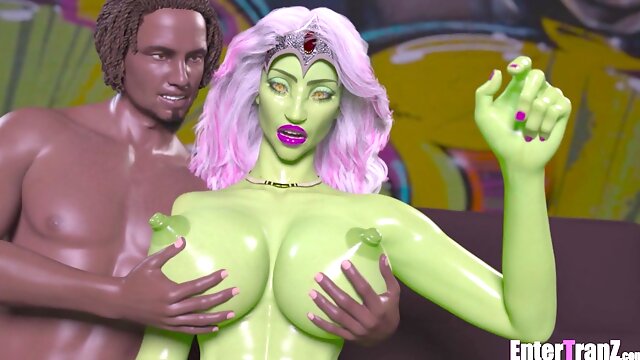 Alien Shemale, Cartoon Bbc, Futanari, Ebony, 3D
