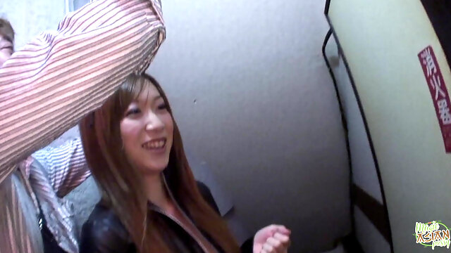 She Was Getting Naked in This Booth and Was Teasing a Guy by Rubbing on.