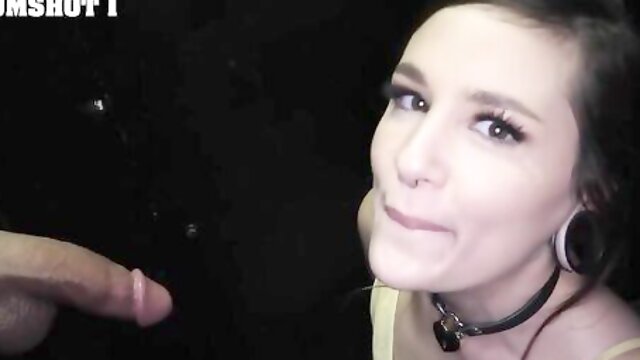 Awesome cum-swallowing session with a hot brunette Luna Lovely