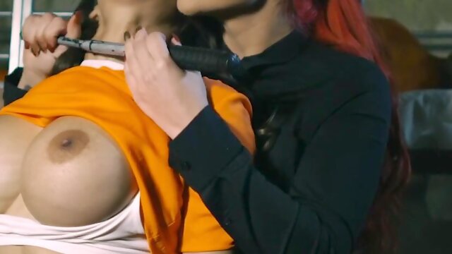 Roxi Keogh lesdom scene in the jail