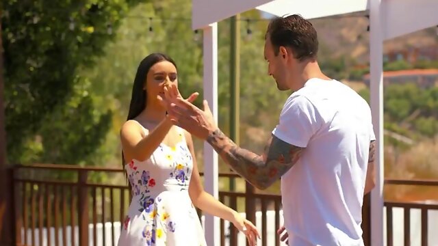 EroticaX - Tattooed Frenchman And Hot Latina Eliza Ibarra Dance In The Sheets: Porn