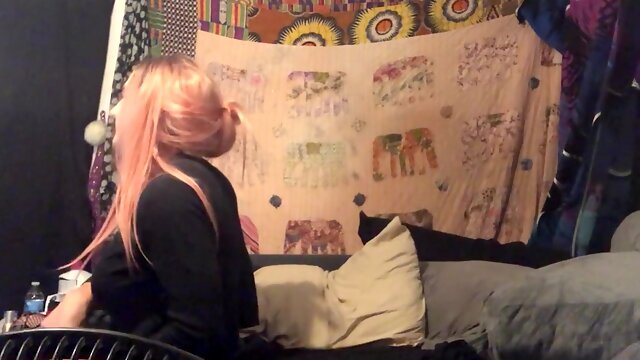 Crossdresser Strapon, Jerking, Amateur