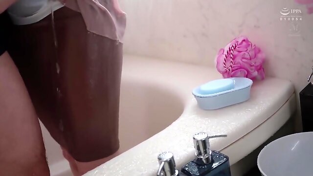 Bathtime Affair - My Wife Loves Baths And Has Been Taking Longer Baths Ever Since My Younger Stepbrother Came Over... - Mariko Furuto