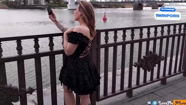 I Met My Fan on the Street. He Lick My Wet Pussy and Сum on My Face