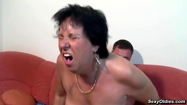 Big Cock Guy Fucks German Mature