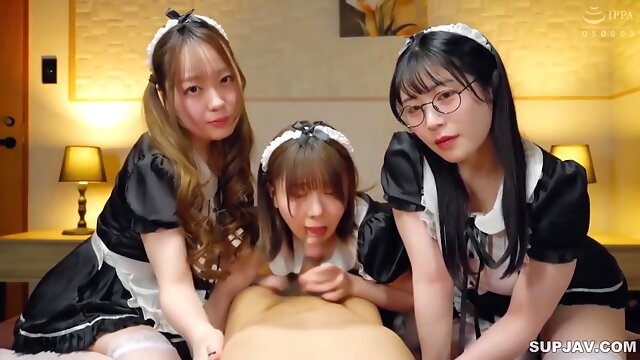 Three Absolutely Obedient Sex Maids. Cast(s With Hinami Meguro, Meguro Hinami And Kashiwagi Konatsu