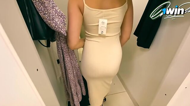 Talking, Shopping, Picking Out A Dress For A Russian Hottie