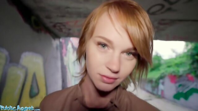 Ariela Donovan - Public Sex, Redhead Got Fucked In A Tunnel