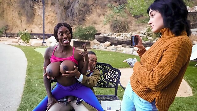 Nasty Old Bench Flasher Meets Thirsty Jogging Nymph 1