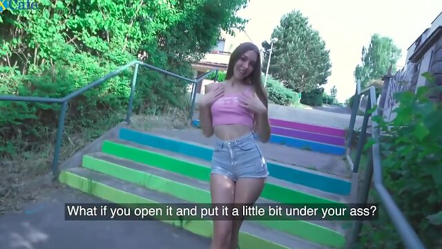 Hot Blonde Baddie Undresses In Public And Fucks Like A Goddess With Mary Popiense