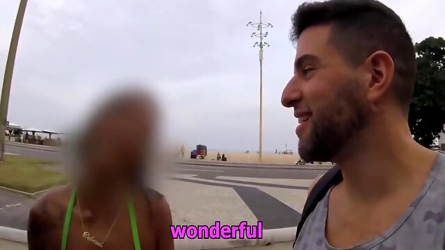 Brazilian Favela Women Gets Plowed After A Grind Inside Copacabana Beach