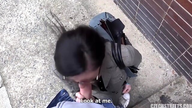 Czech Stepmom Veronika The Secretary - Amateur Pov Public Sex For Cash With Veronika Czech