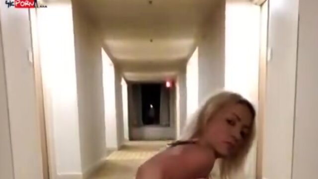 Fisting Myself Into A Outdoor Hotel Hallway