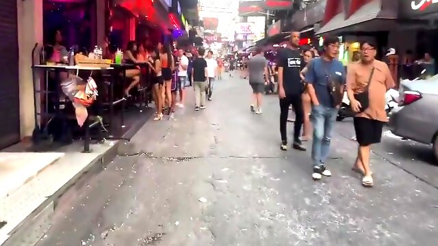 Walking Down Soi 6 In Pattaya On Jan 2quiet Streets, Cheeky Smiles, And Bars Getting Ready To Come Alive Even In Dayli