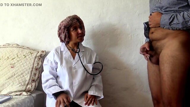 This Turkish Doctor Is Shocked!!! I Take Out My Big Cock In Front Of Her