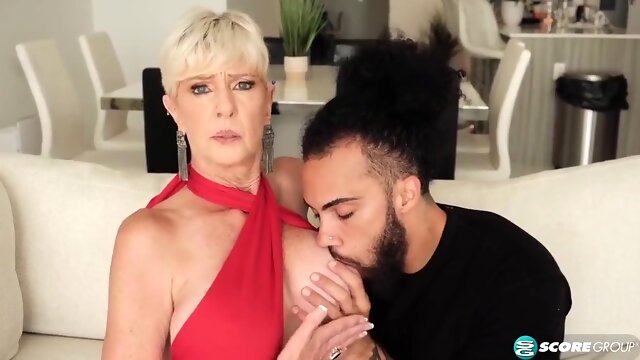 60-year-old, Big-titted Foxxxy Fucks Her Stepsons Best Friend With James Angel And Foxxxy Darlin