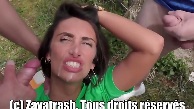French Milf Gangbang Outdoors - Glory Zavatrash