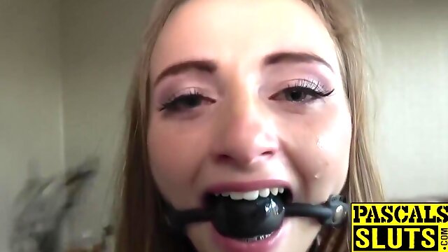 Petite Fucked In The Face Before Anal Penetration With Lady Bug