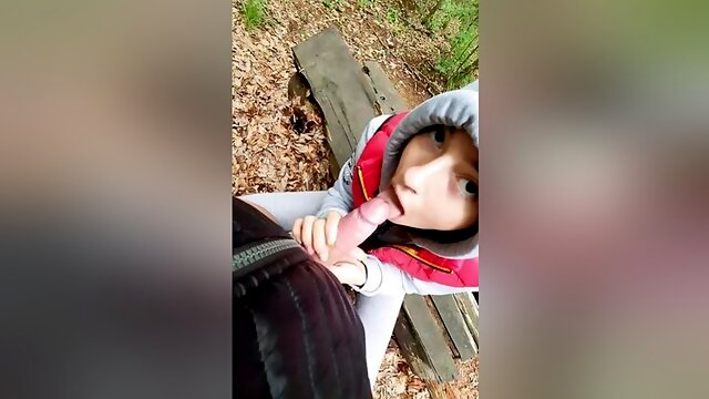 Risky Outdoor Quick Sex With 18yo Teen 18+