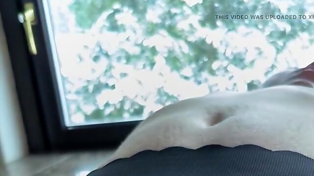 Teasing My Wifes Hairy Pussy Right Before Work