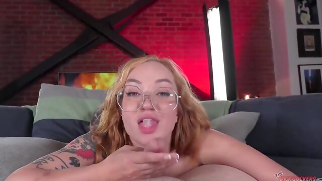 Emma Magnolia - Beautiful Ginger Sure Knows How To Make A Big Cock Explode!