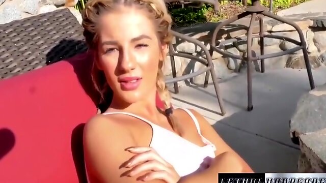 Bella Rose - Bella Gets So Horny So She Rides Her Stepdads Cock