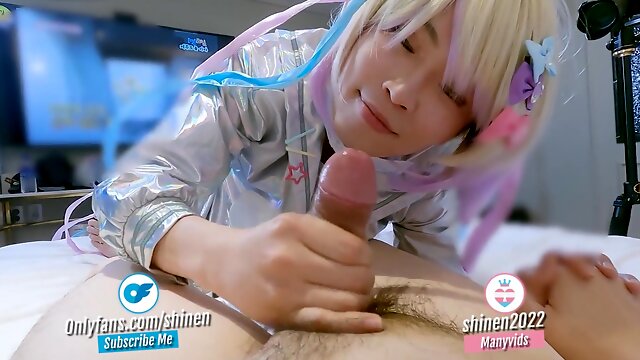 Japanese Cosplay Crossdresser, Ladyboy Creampie