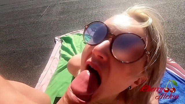 Only Anal Sex With Milf Blonde Outdoors - Ass Fucking Hardcore With Cumshot - Cherry Aleksa