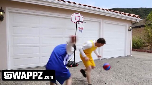 Swappz - mvp stepmothers beat their stepsons in basketball and then beat their dicks