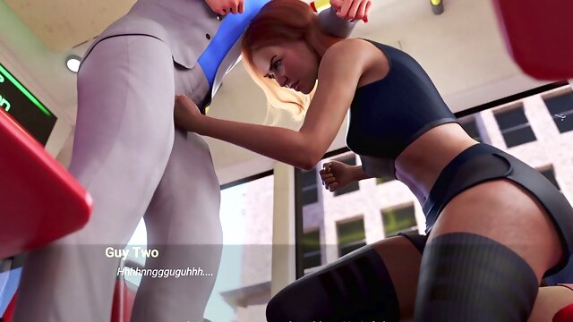 Booty-themed adult visual novel gameplay on PC