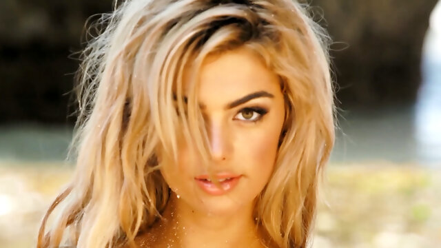 Seductive blond posed and showed horny body