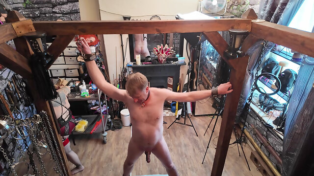 Mistress Izar Takes Her Slave to the Dungeon