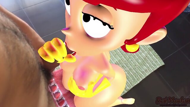 Dexters hot mom cant get enough of my chisel in this Dexters Laboratory blowjob parody