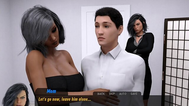 3D hentai visual novel featuring big natural tits in a medical setting