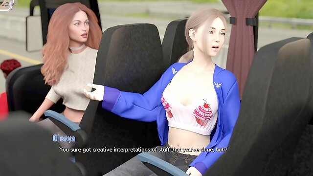 Emo girl Avn Teller gets caught giving a blowjob while drinking cum on a public bus