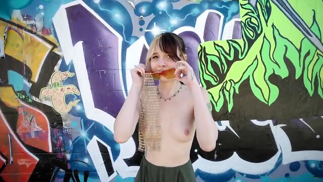 Hitch hiking teen outdoor public fuck in this hd video