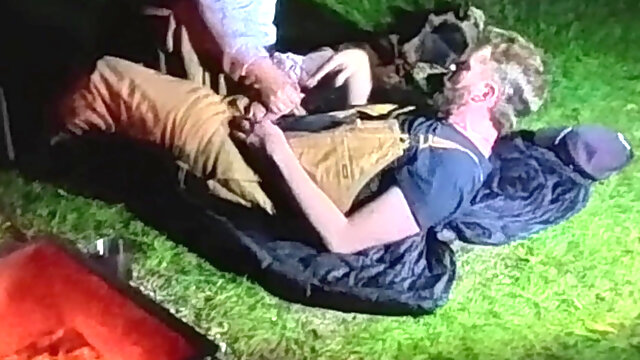 Wife Fucks Country Boy Outside in the Forest