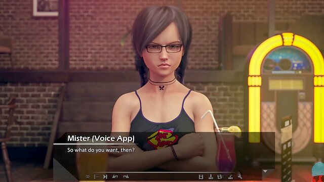 Milf with a big booty takes a journey in a visual novel