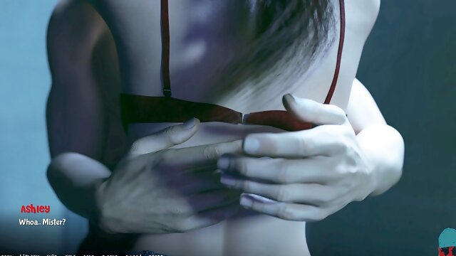 Hot mommy with a big booty in a 3D visual novel