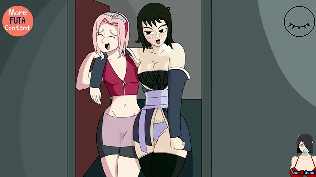 Tsunade, Ino, and Shizune get it on in this futa jutsu chapter