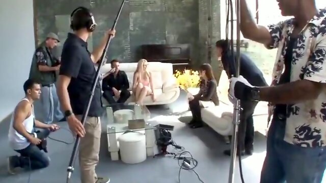 Interracial wmaf threesome sex: Blowjob, Babe  Blonde Porn